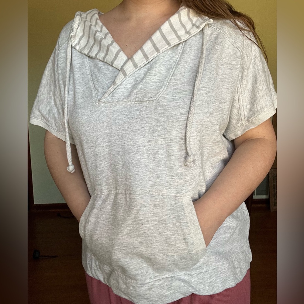 Comfy Short-Sleeve Hoodie | Gap